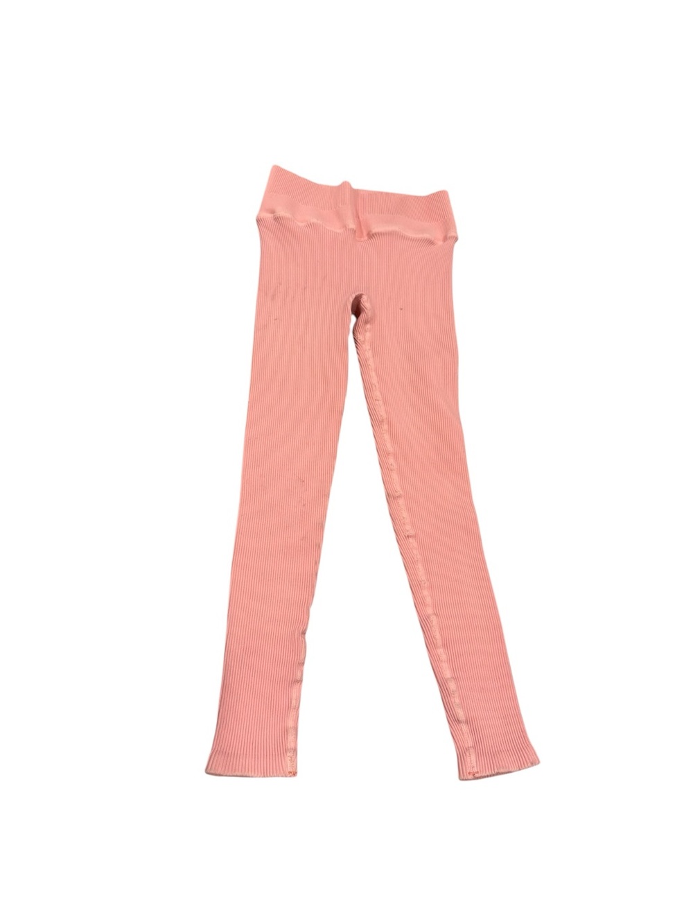 NUX Pink Coral Ribbed Leggings